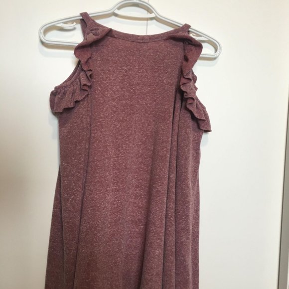 Shoulder Cut Out Frill Sweater - Picture 2 of 4